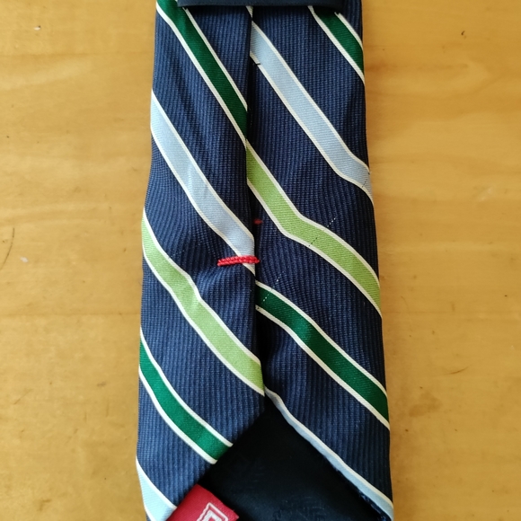 Chaps Blue and Green Striped Tie - Picture 5 of 8